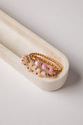 Delilah Gold Beaded Bracelet Set