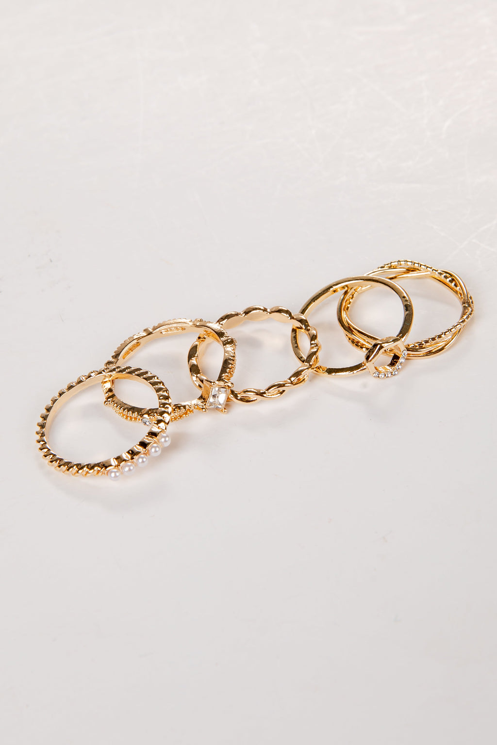 Kelsey Gold Stacked Ring Set