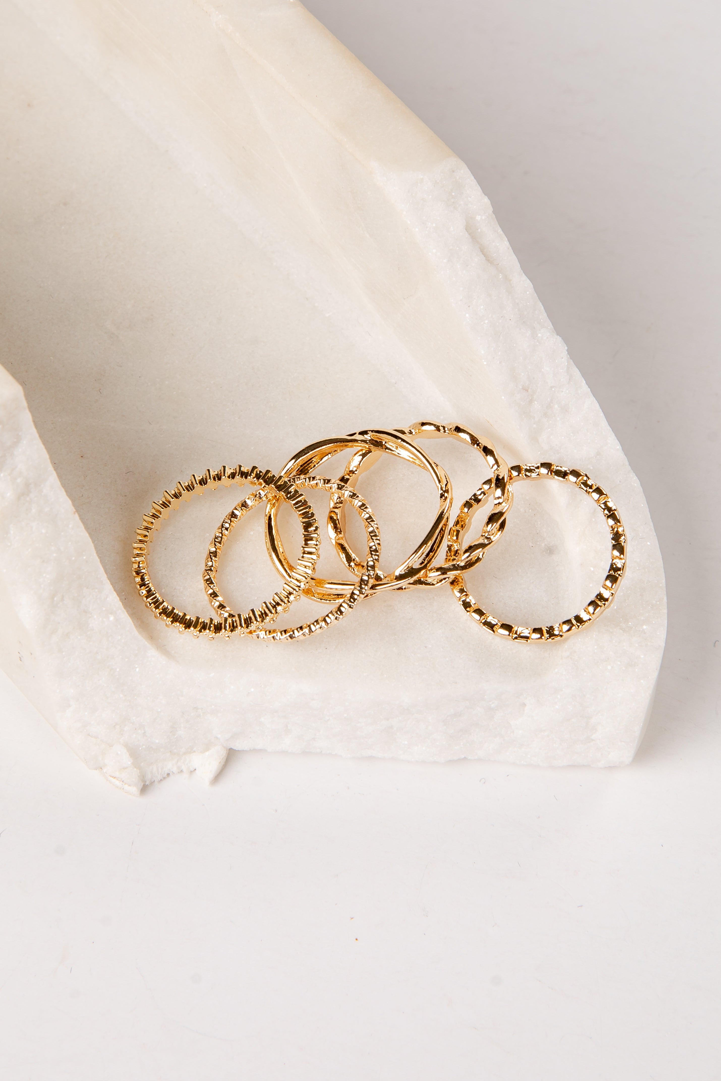 Haley Gold Ring Set