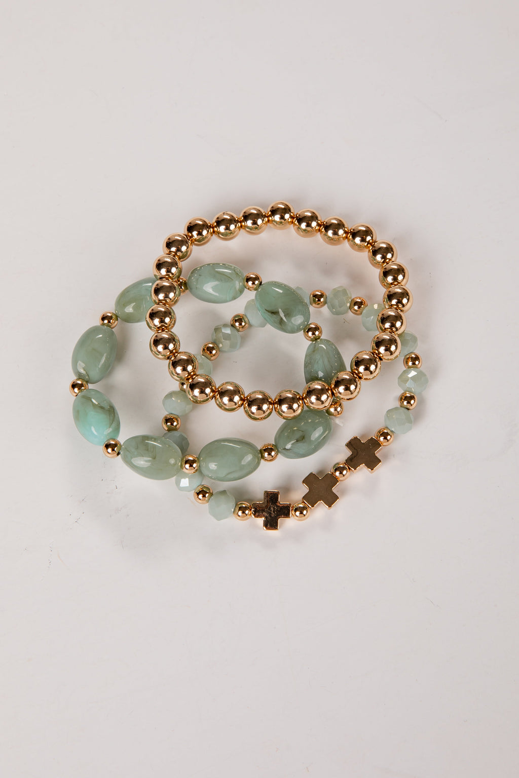 Brighton Mint Beaded Bracelet Set